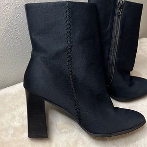 Bandolino’s Boots,Black size 10M,fabric upper leather sole